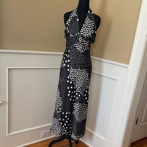Vici Black and White Polka Dot Maxi Dress